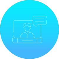 Video Conference Creative Icon Design vector