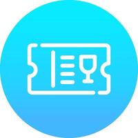 Line blue Gradient Circle Design vector