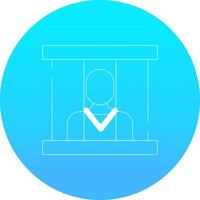 Prisoner Creative Icon Design vector