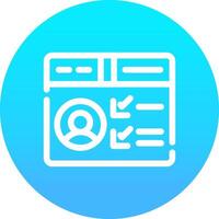 Profile Creative Icon Design vector