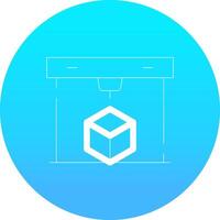 3D Printing Creative Icon Design vector