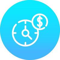 Time Is Money Creative Icon Design vector