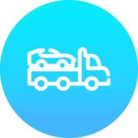 Tow Truck Creative Icon Design vector