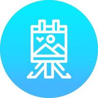 Canvas Creative Icon Design vector