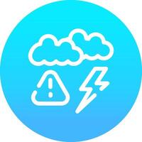 Weather Alert Creative Icon Design vector
