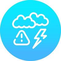 Weather Alert Creative Icon Design vector