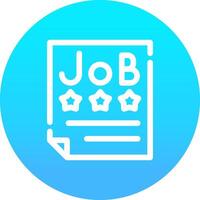 Job Offer Creative Icon Design vector