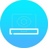 Computer Vision Creative Icon Design vector