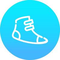 Football Shoes Creative Icon Design vector