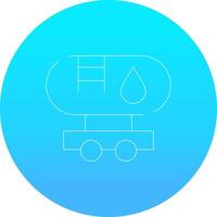 Tanker Truck Creative Icon Design vector