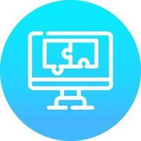 Puzzle Creative Icon Design vector