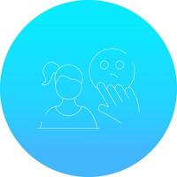 Interested Creative Icon Design vector