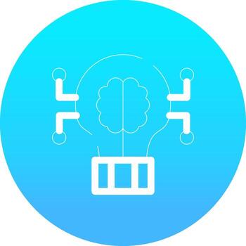 Deep Learning Creative Icon Design vector