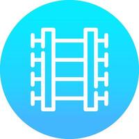 Train Tracks Creative Icon Design vector