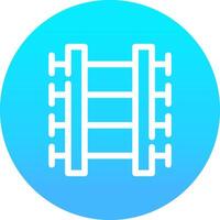 Train Tracks Creative Icon Design vector