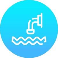 diseño de icono creativo de aguas residuales vector