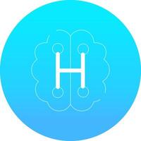 Humanoid Robot Creative Icon Design vector