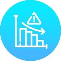 Market Risk Creative Icon Design vector