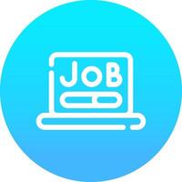 Job Search Creative Icon Design vector