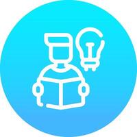 Self Learning Creative Icon Design vector