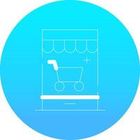 Personalized Web Store Creative Icon Design vector