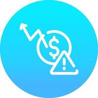 Macroeconomic Risk Creative Icon Design vector
