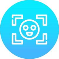 Face Detection Creative Icon Design vector