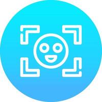 Face Detection Creative Icon Design vector