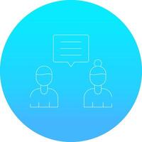 Discuss Creative Icon Design vector