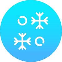 diseño de icono creativo de copo de nieve vector