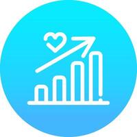 Line blue Gradient Circle Design vector