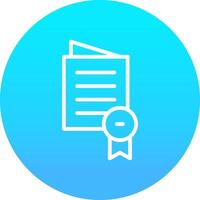 Certificate Creative Icon Design vector