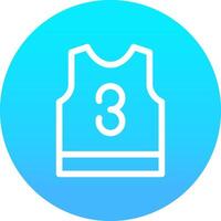 Basketball Jersey Creative Icon Design vector