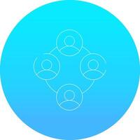 Networking with People Creative Icon Design vector