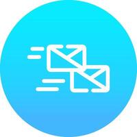 Mass Mailing Creative Icon Design vector