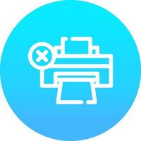 Printer Error Creative Icon Design vector