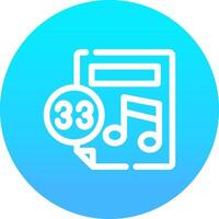 Music Score Creative Icon Design vector