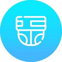 Line blue Gradient Circle Design vector