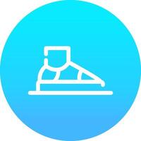 diseño de icono creativo de zapatillas vector