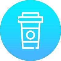 Paper Cup Creative Icon Design vector