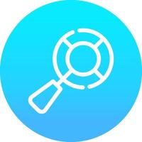 Magnifying Glass Creative Icon Design vector