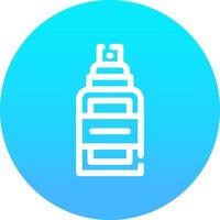 Hair Spray Creative Icon Design vector