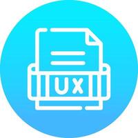 Ux Format Creative Icon Design vector