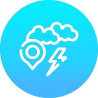 Storm Location Creative Icon Design vector