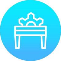 Table Saw Creative Icon Design vector