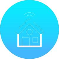 Smart Home Creative Icon Design vector