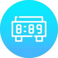 Digital Clock Creative Icon Design vector