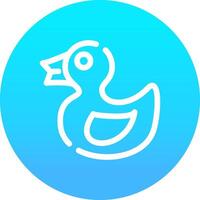 Rubber Duck Creative Icon Design vector