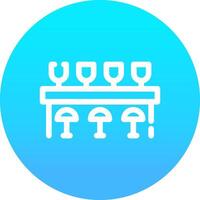 Bar Counter Creative Icon Design vector