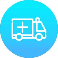 Ambulance Creative Icon Design vector